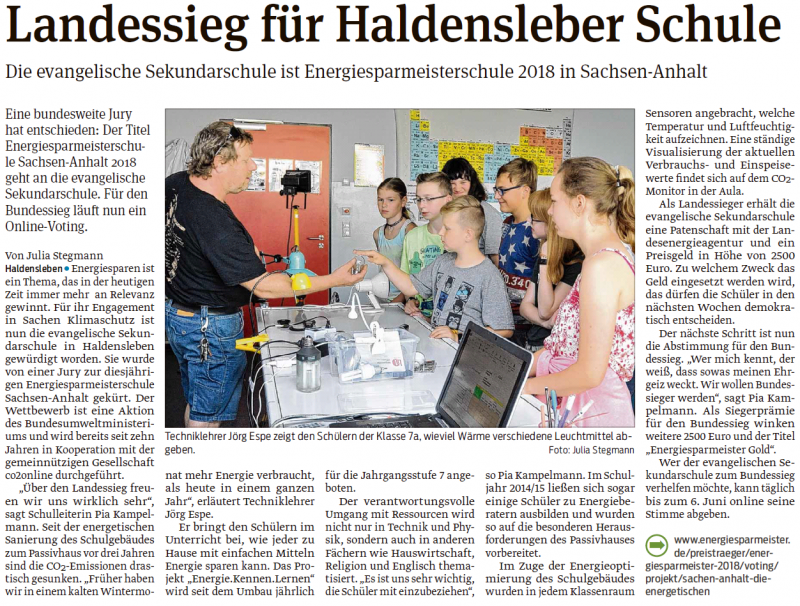  Volksstimme 30.05.2018