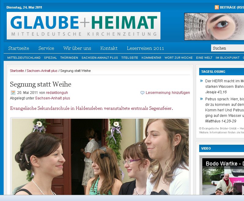  Glaube und Heimat 24. Mai 2011